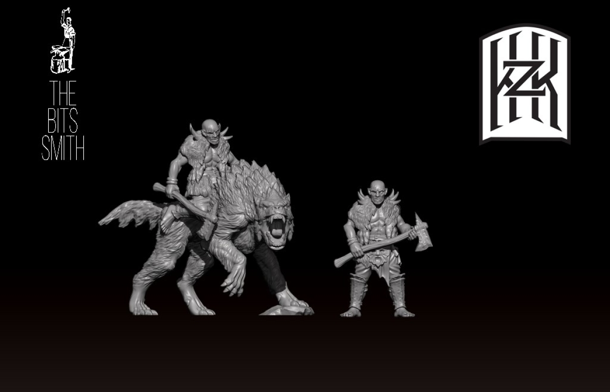 Ork Master mit Base